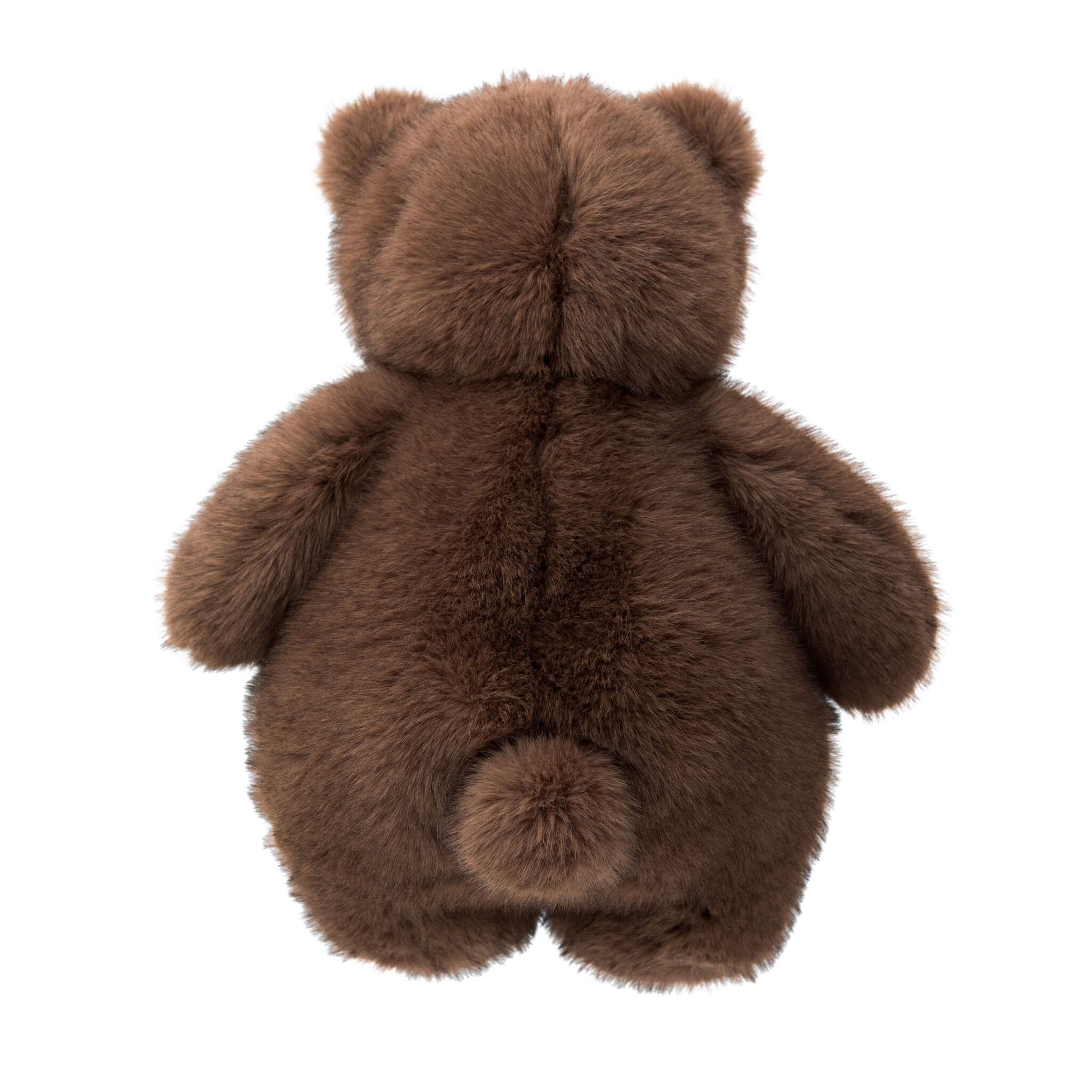 Brown teddy bear plush toy a white background 